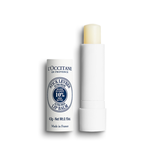 L'OCCITANE Natural Shea Butter Lip Balm 4.5g Ultra Rich 10% Shea Butter Softens and Repairs