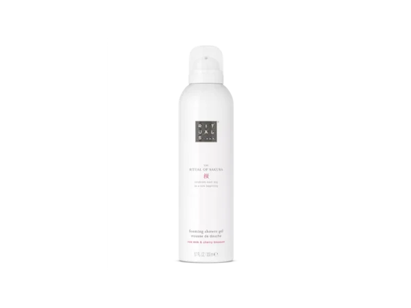 RITUALS Foaming Shower Gel from The Ritual of Sakura 200ml with Rice Milk and Cherry Blossom Skin Nourishing and Renewing Properties