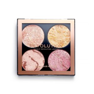 Makeup Revolution Cheek Kit Fresh Perspective Face Bronzing Highlighter Palette 4 Shades 8.8g