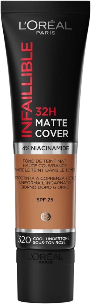 L'oreal Paris Infaillible 24h Matte Cover Foundation N.320 Caramel 30ml