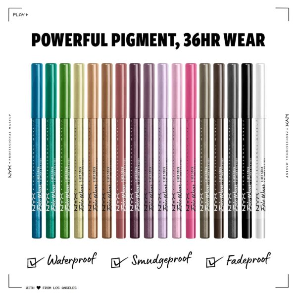 NYX PROFESSIONAL MAKEUP Epic Wear Liner Stick Long-Lasting Eyeliner Pencil Burnt Sienna 34 1 Count