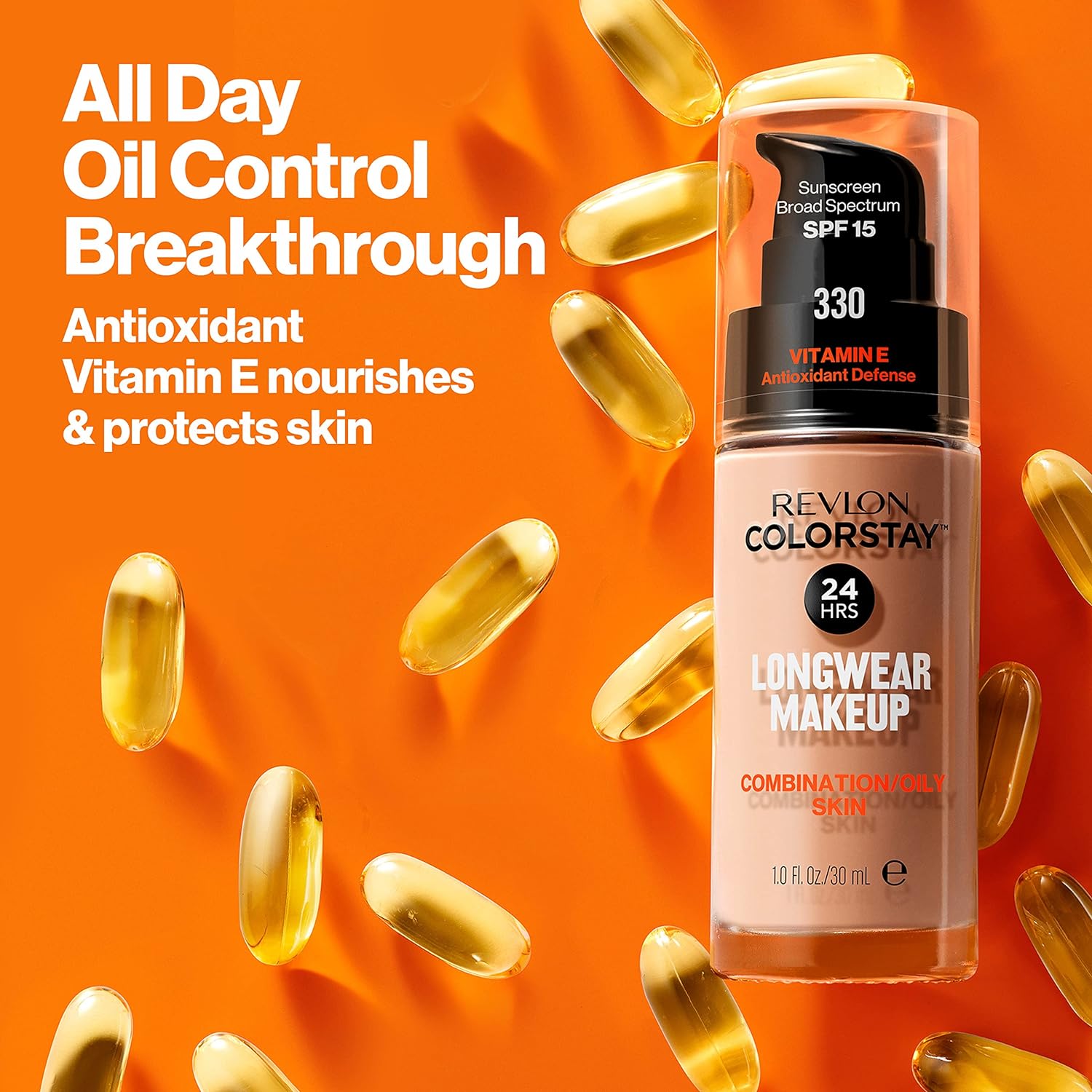 Revlon Colorstay Makeup 24hr Wear Foundation 30ml 330 Natural Tan