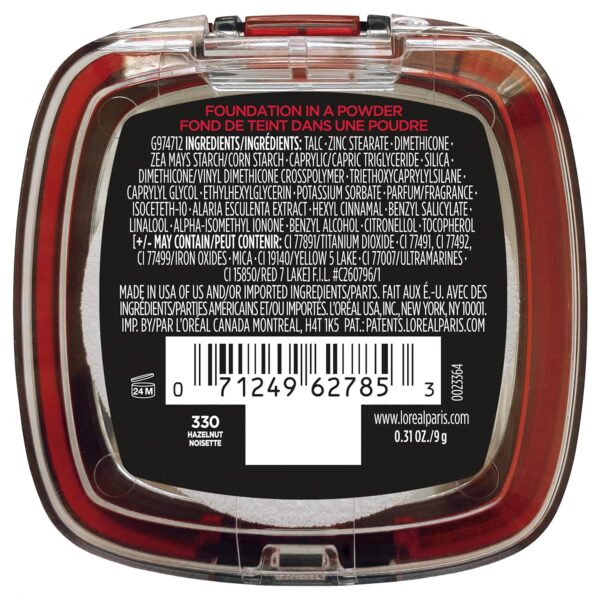 L'Oréal Paris Infaillible 24H Fresh Wear Mattifying Make-Up Powder 330 Hazelnut 24H Waterproof Sweatproof