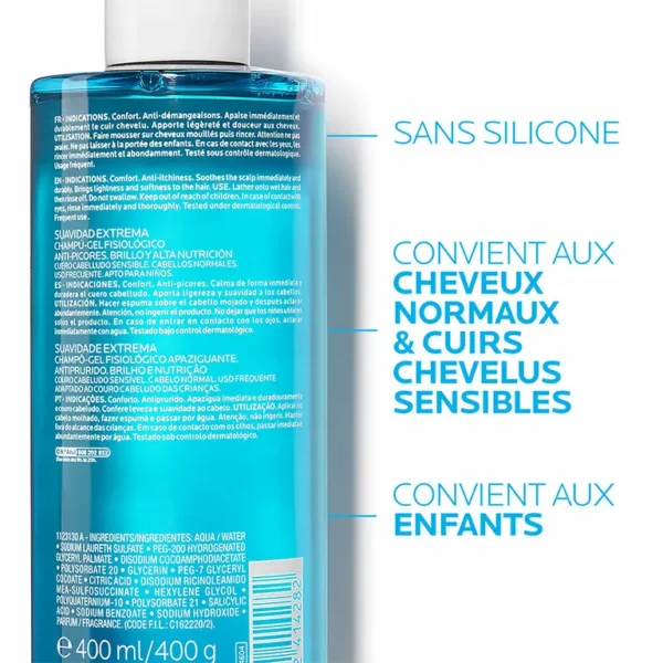 La Roche-Posay Kerium Physiological Soft Gel Shampoo 400ml