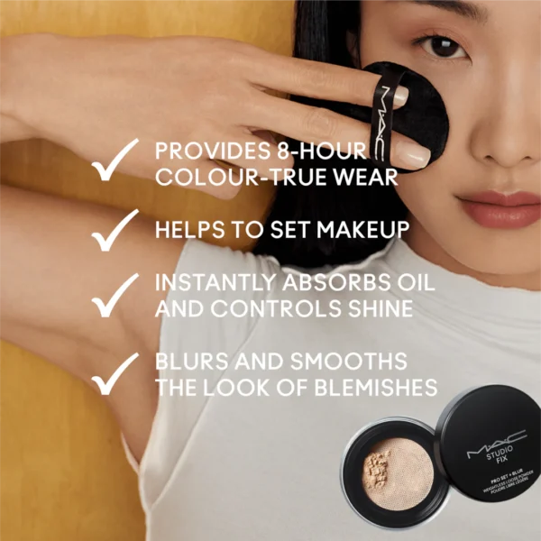 M.A.C Studio Fix Pro Set + Blur Weightless Loose Powder Deep Dark 0.22oz 6.5g