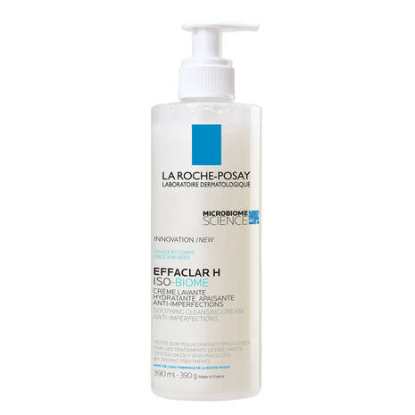 3337875777773_Effaclar-H-ISO-BIOME-Cleansing-Cream-For-Oily-Blemish-Prone-Skin_390ml_01_La-Roche-Posay