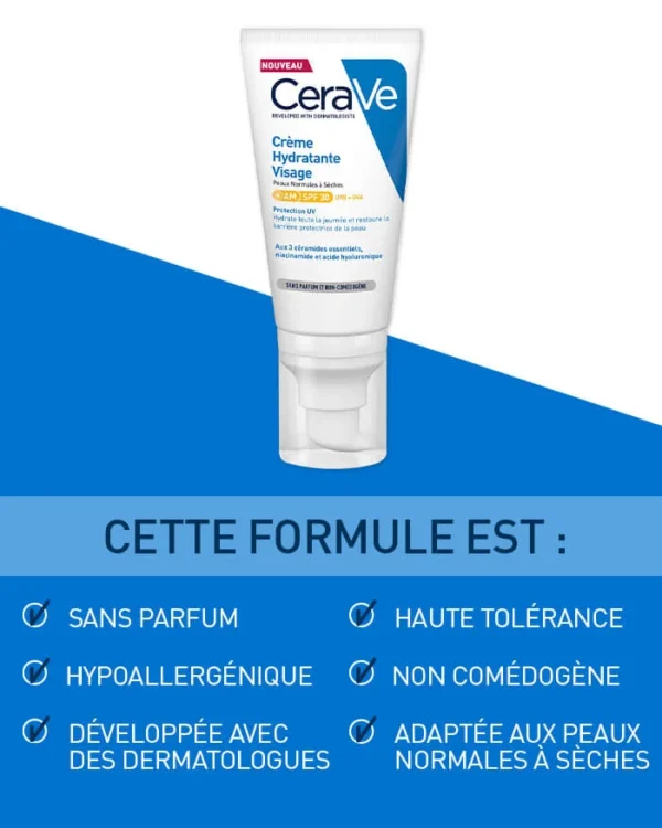 CeraVe Crème Hydratante Visage SPF30 52ml